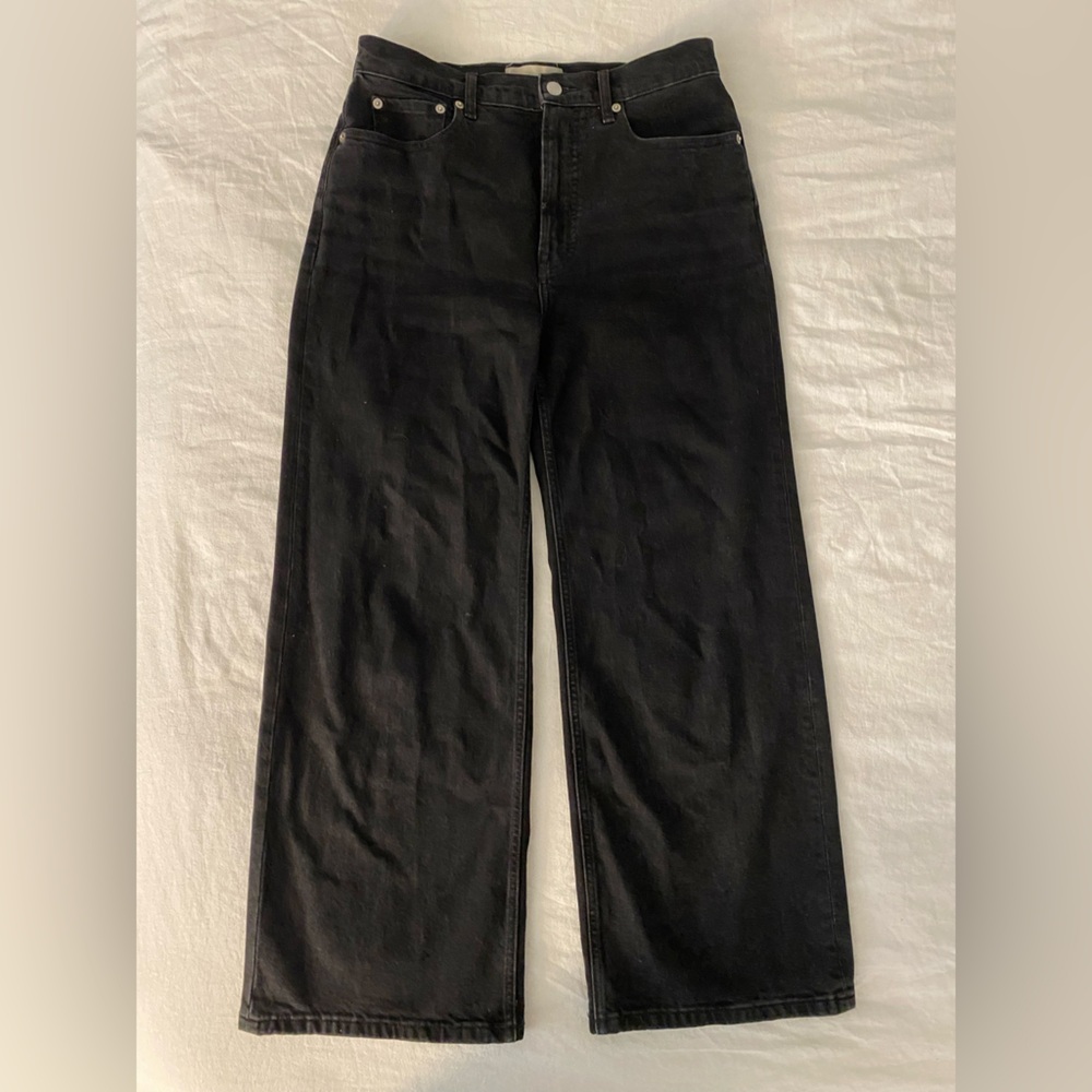 Everlane Black Way High Sailor Jeans